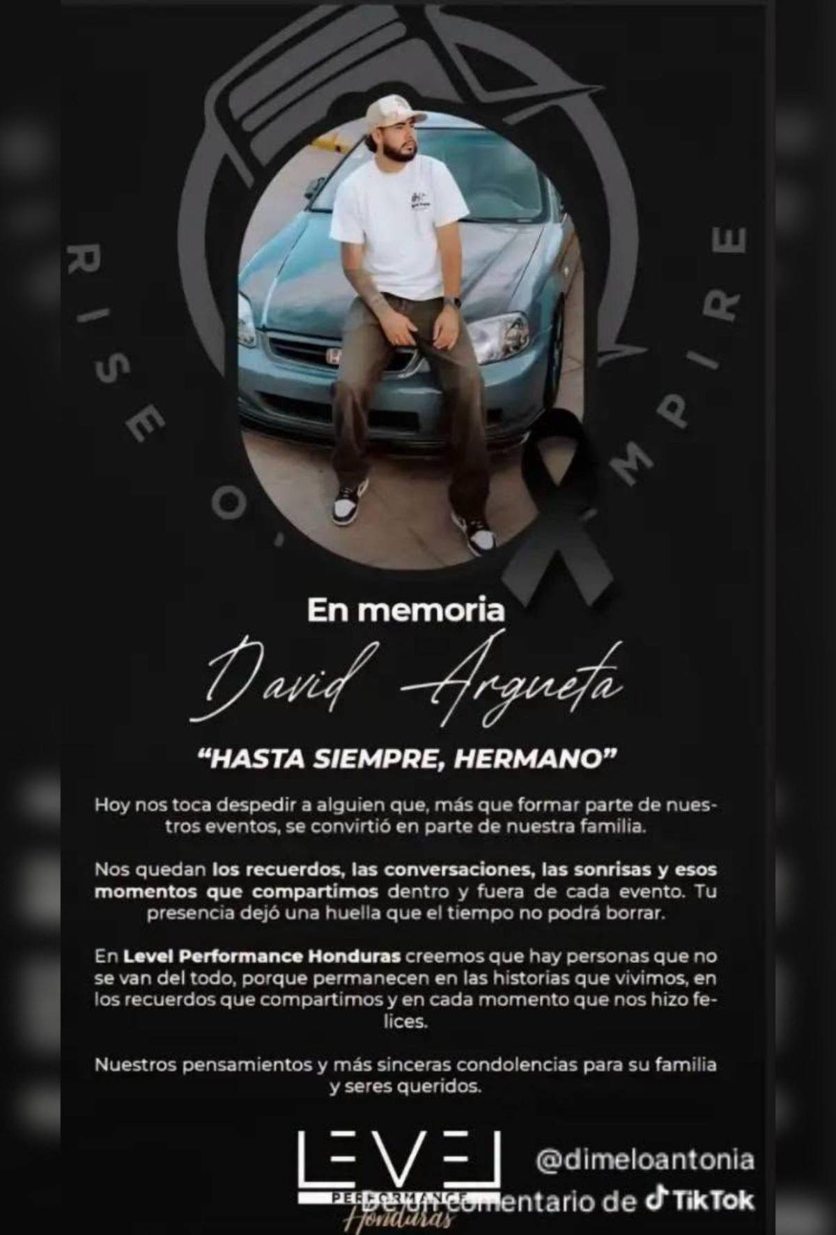 Era creador de contenido: revelan a quién visitaba David Argueta cuando le quitaron la vida en La Peña