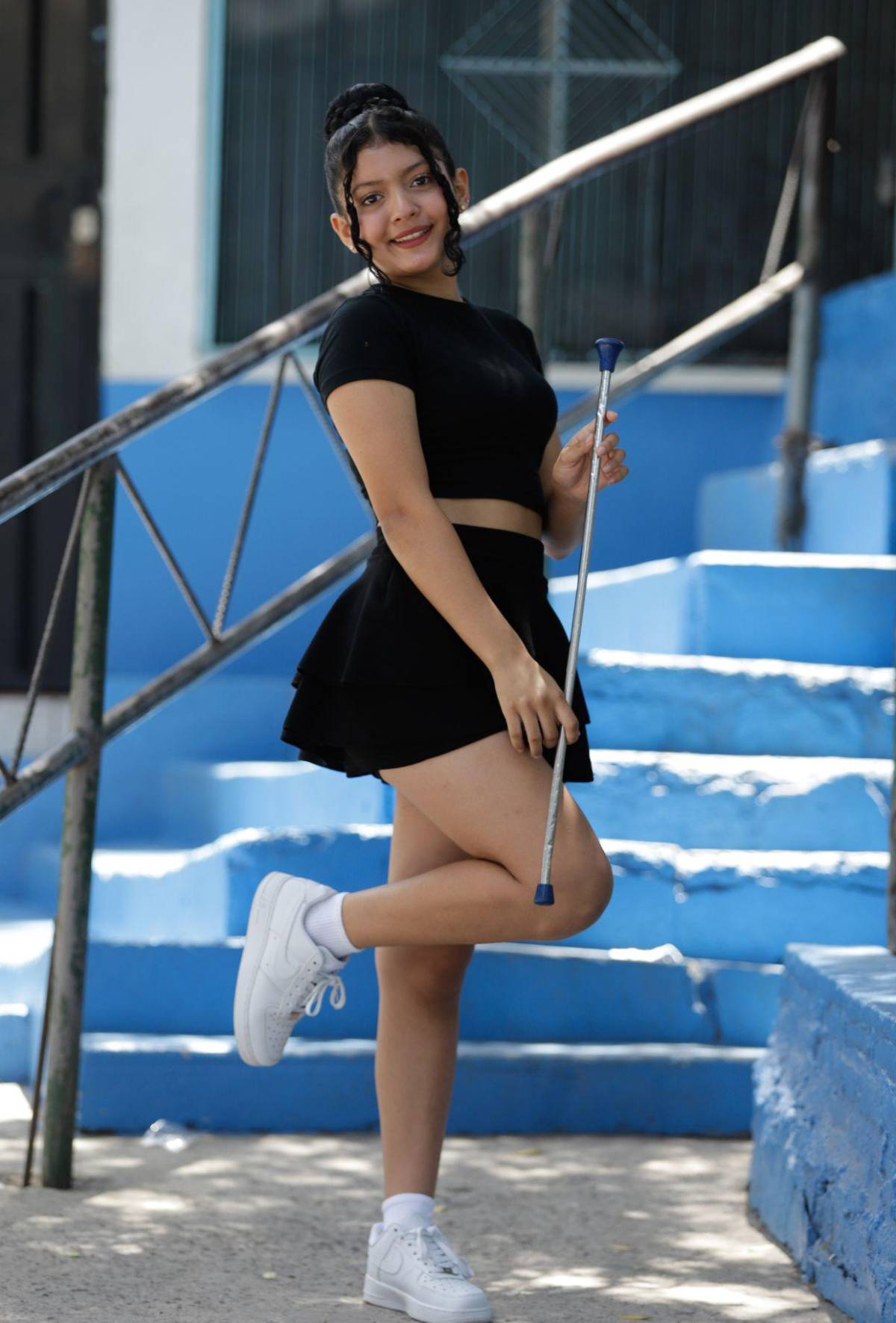 Bellas estudiantes conforman el cuadro de palillonas del República Federal de Alemania