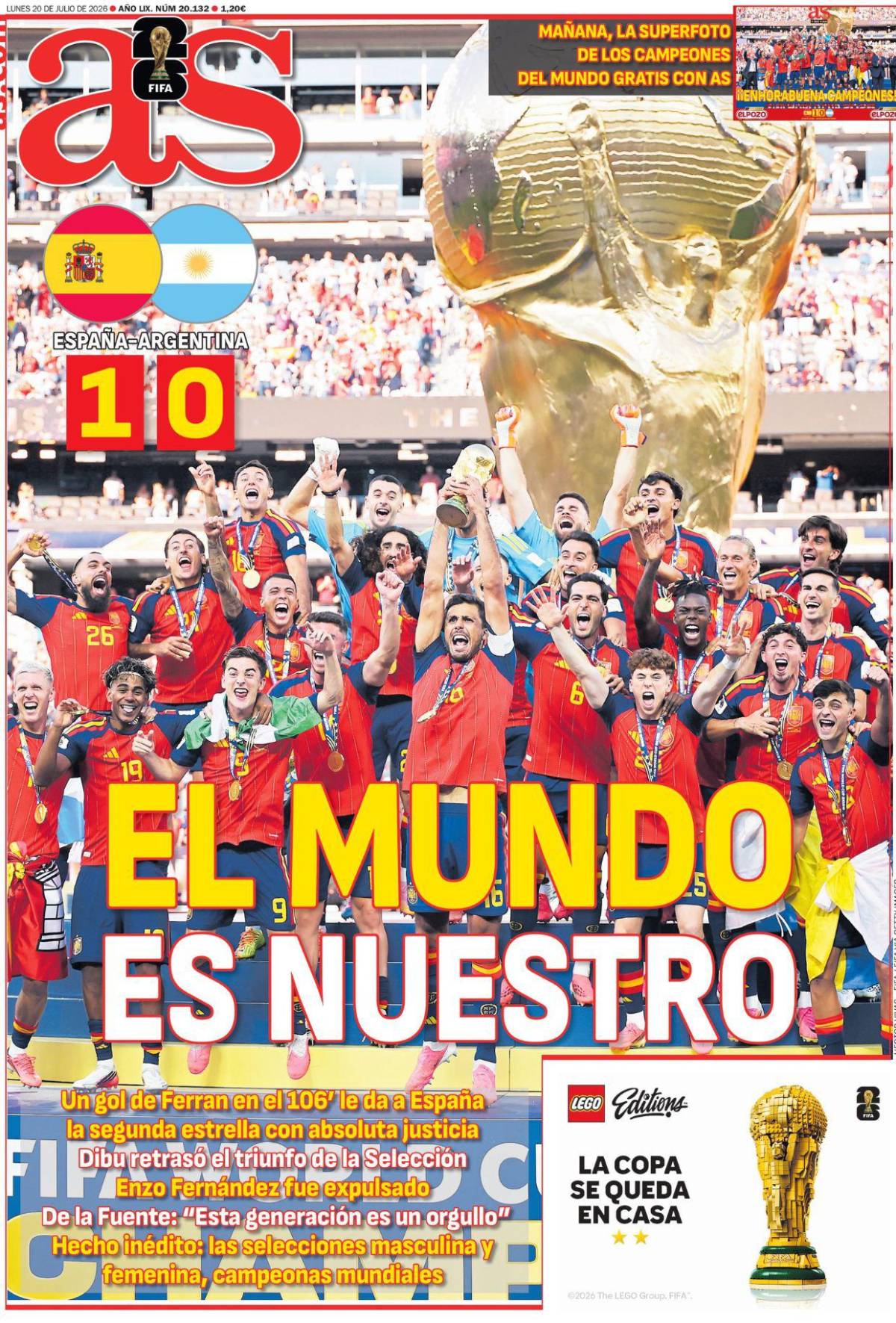 Fútbol 1, Criminales 0: medios internacionales explotan contra Argentina tras perder la final del Mundial