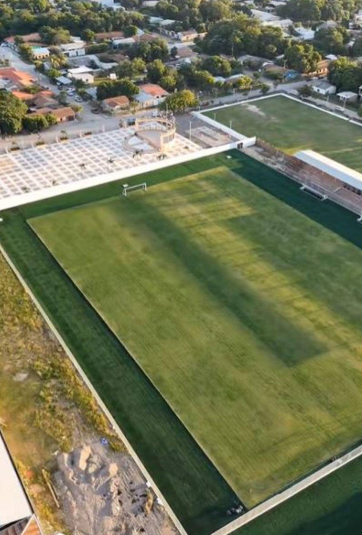 Así está quedando el estadio Fausto Flores Lagos de Choluteca con su remodelación