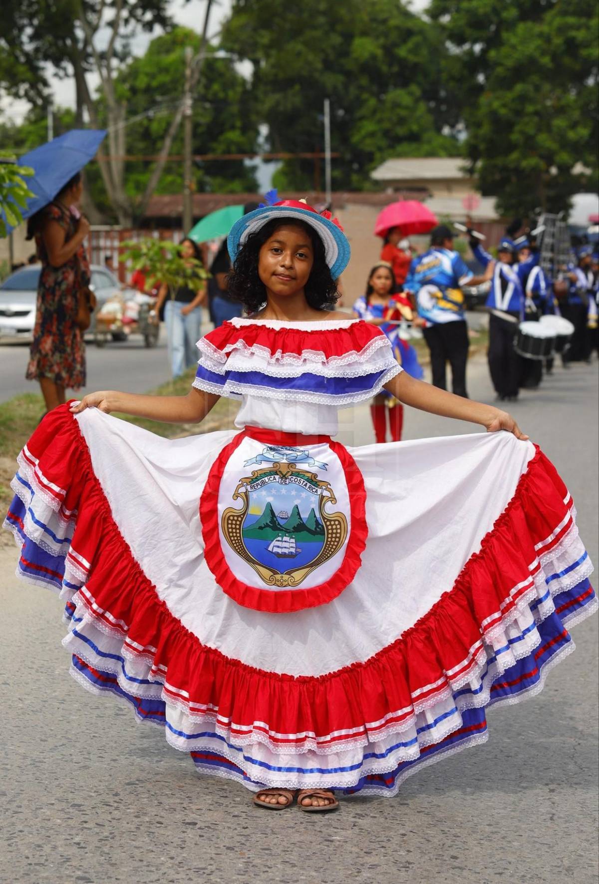 Trajes típicos, folclore y fervor patrio se apoderan de las calles de San Pedro Sula