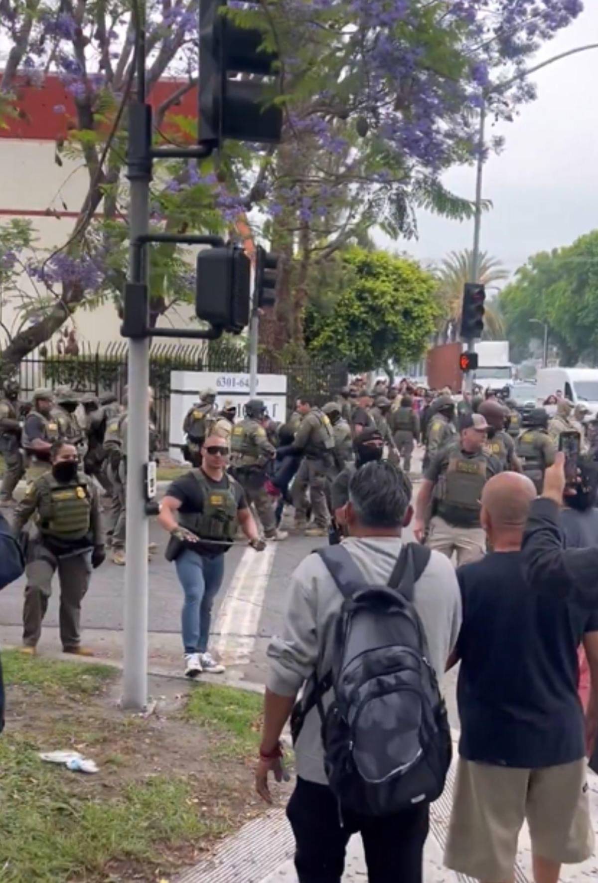 Enfrentamientos y detenidos en Los Ángeles por masivas redadas de ICE