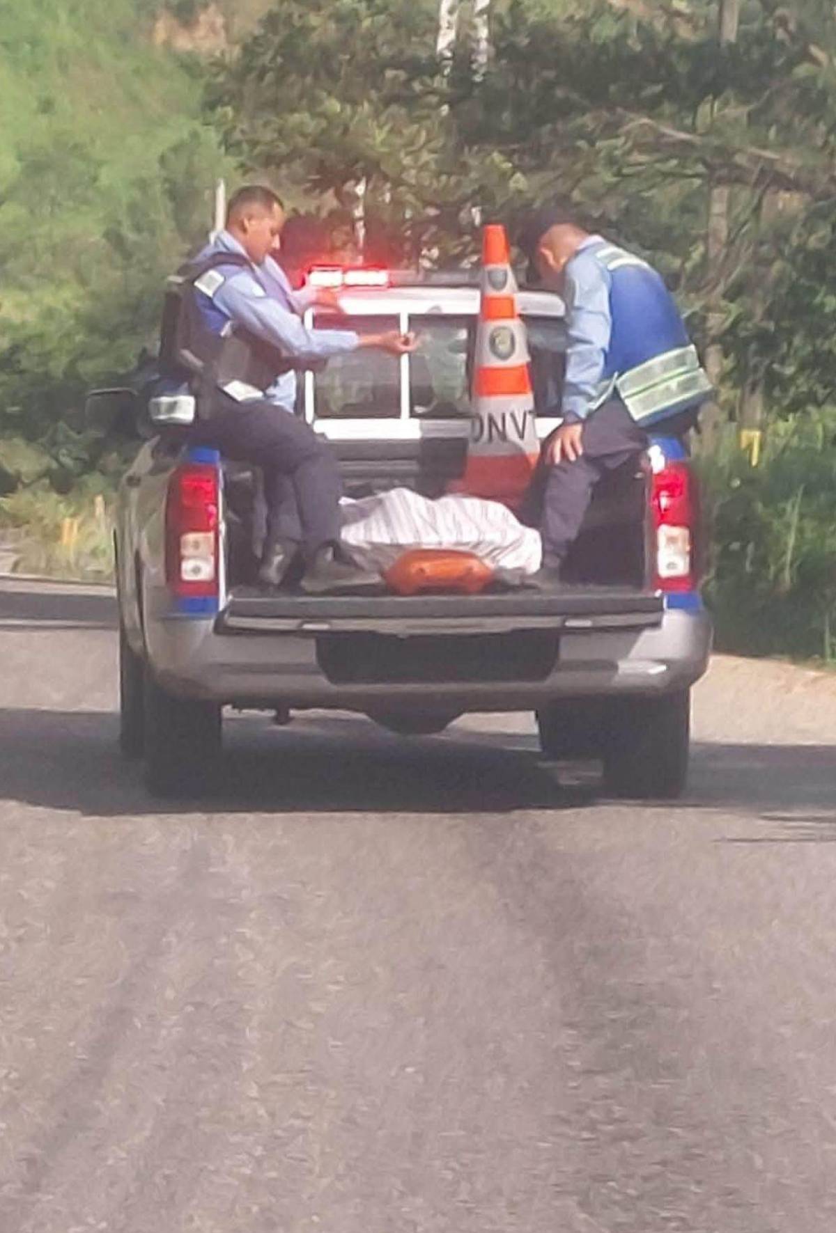 Se precipitó hacia una hondonada: Delsy Hernández, policía que murió en peligrosa curva en Yoro