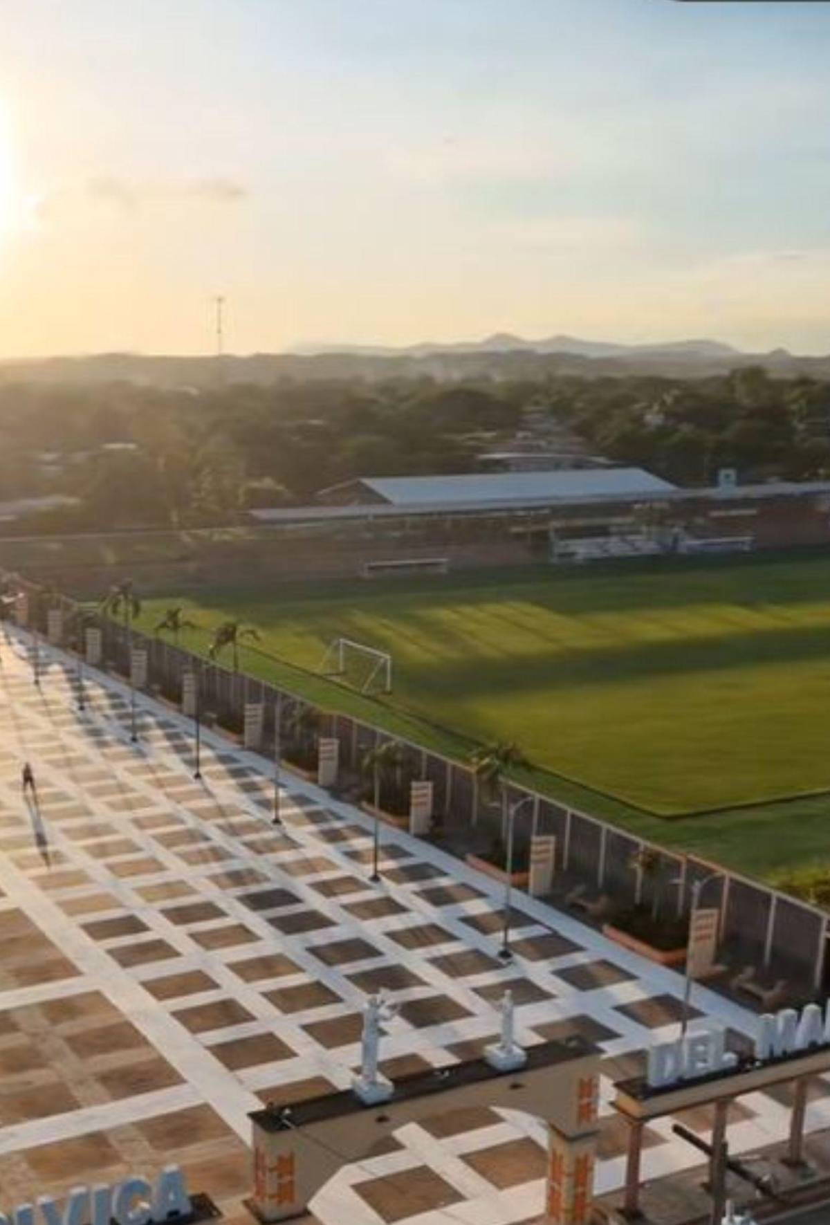 Así está quedando el estadio Fausto Flores Lagos de Choluteca con su remodelación