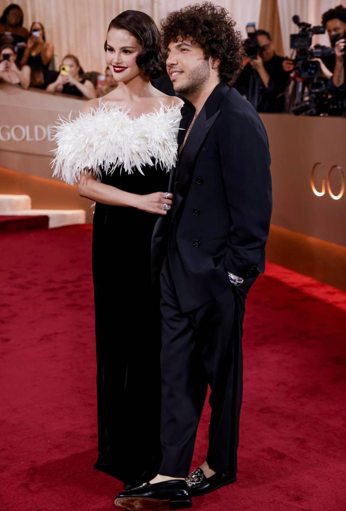 Romance y elegancia: Parejas que deslumbraron en la alfombra roja de los Golden Globes 2026