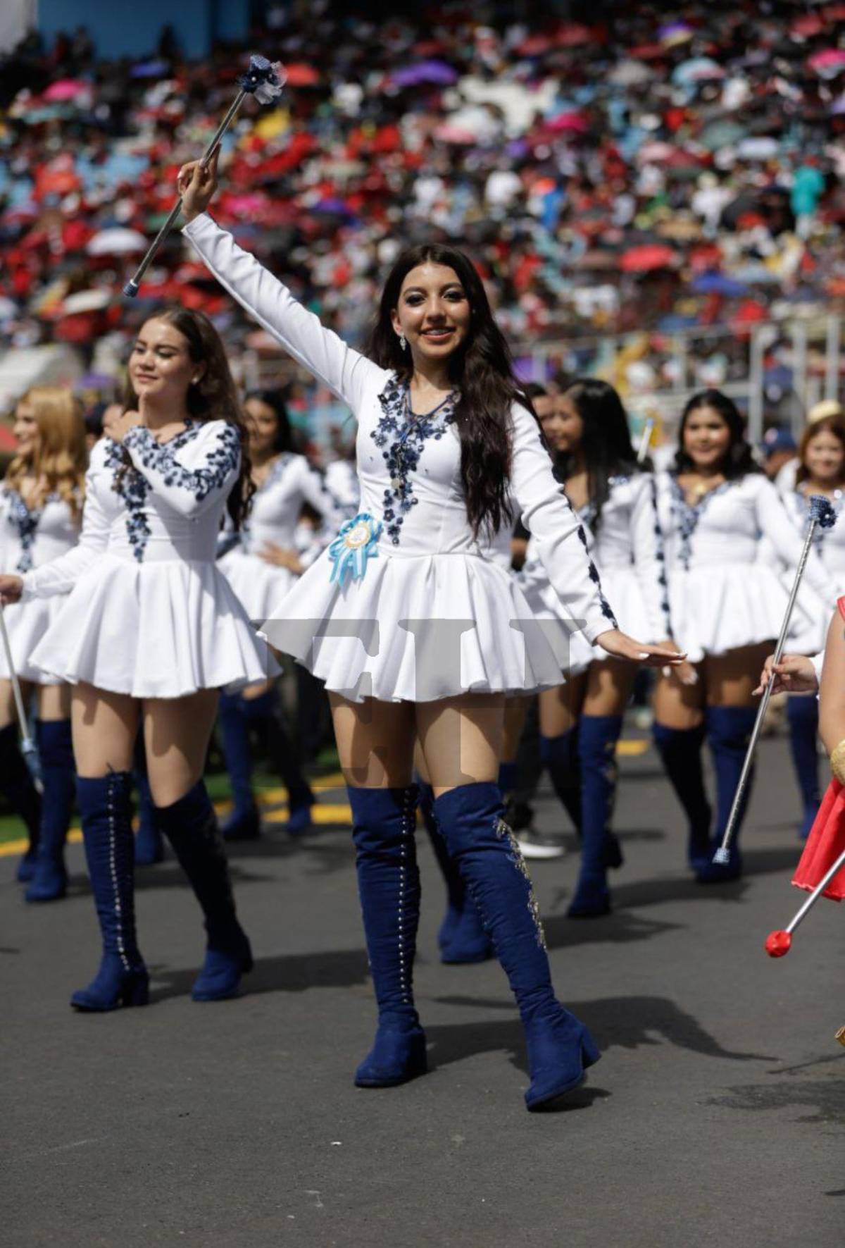 Ana Sofía Banegas, del Cultura Nacional School, una de las más aplaudidas en los desfiles patrios