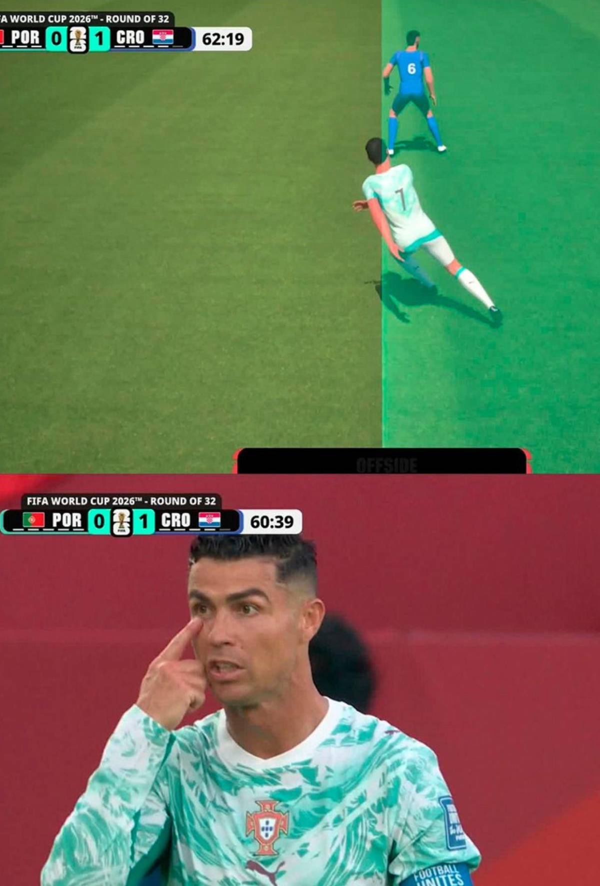 Bronca de Cristiano al salir, VAR protagonista y milagro de Portugal ante Croacia