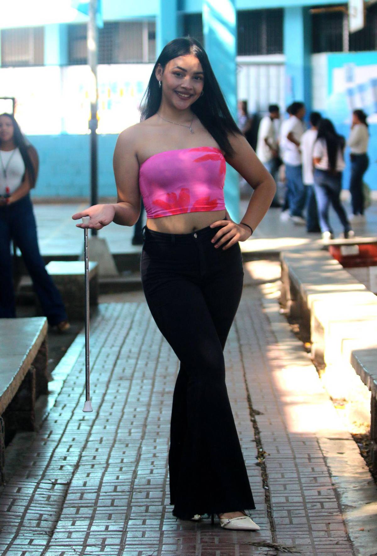 El encanto juvenil de las palillonas del Técnico Nueva Suyapa se alista para el 15 de septiembre