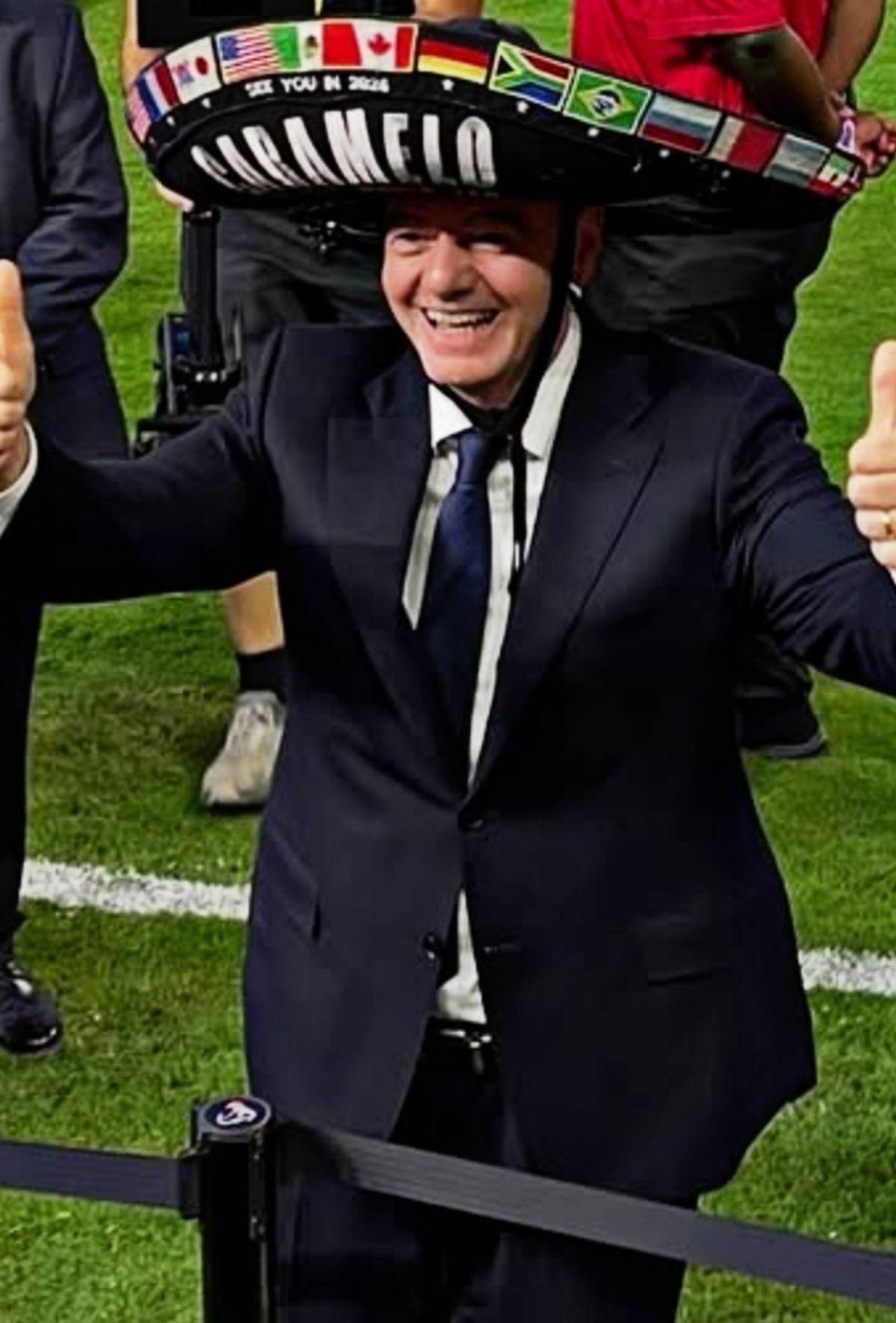 No se vio en TV: Euforia de México al levantar el título e Infantino celebra con los aztecas