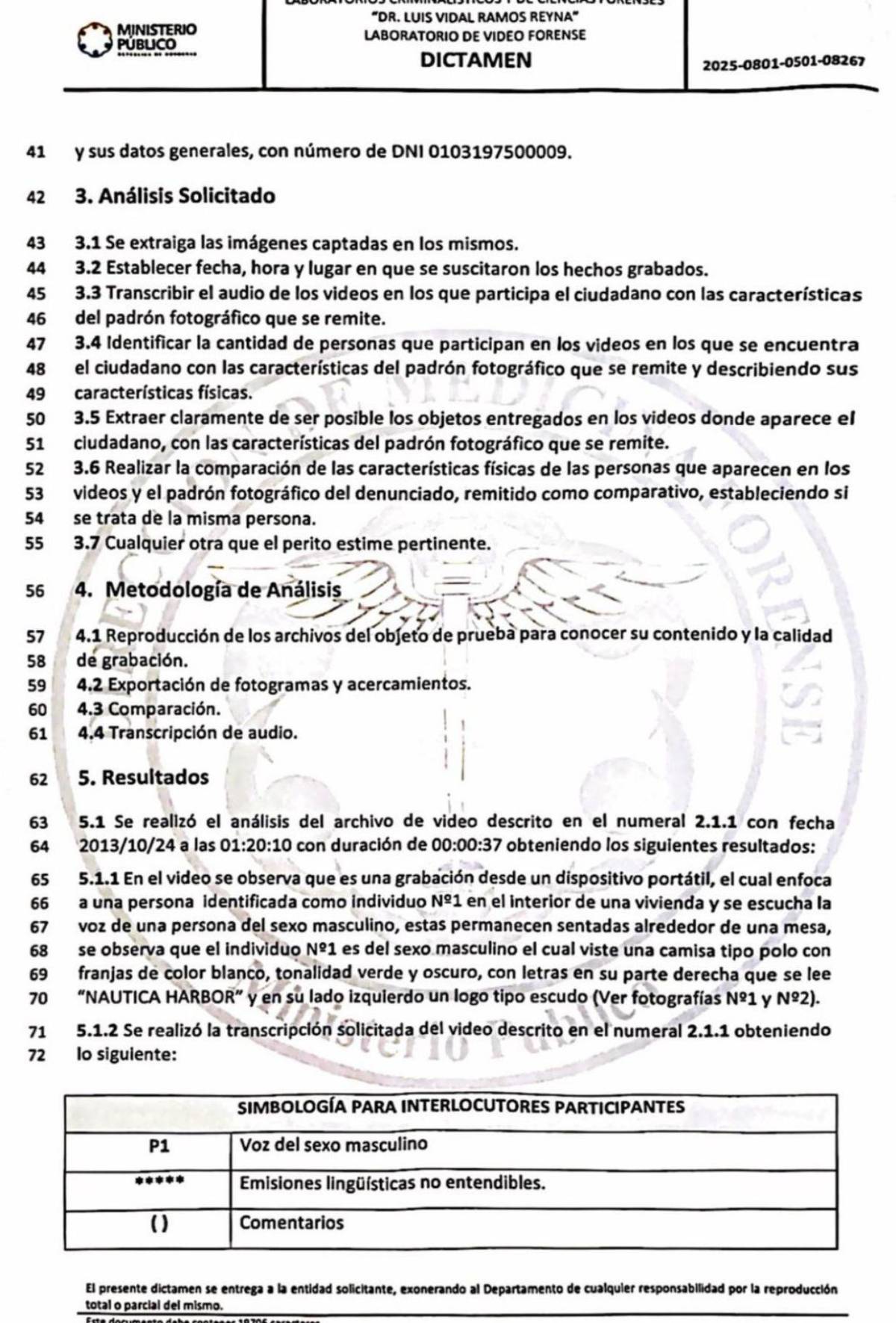 ¿Qué dice el dictamen forense del Ministerio Público sobre el narcovideo de Mauricio Villeda?