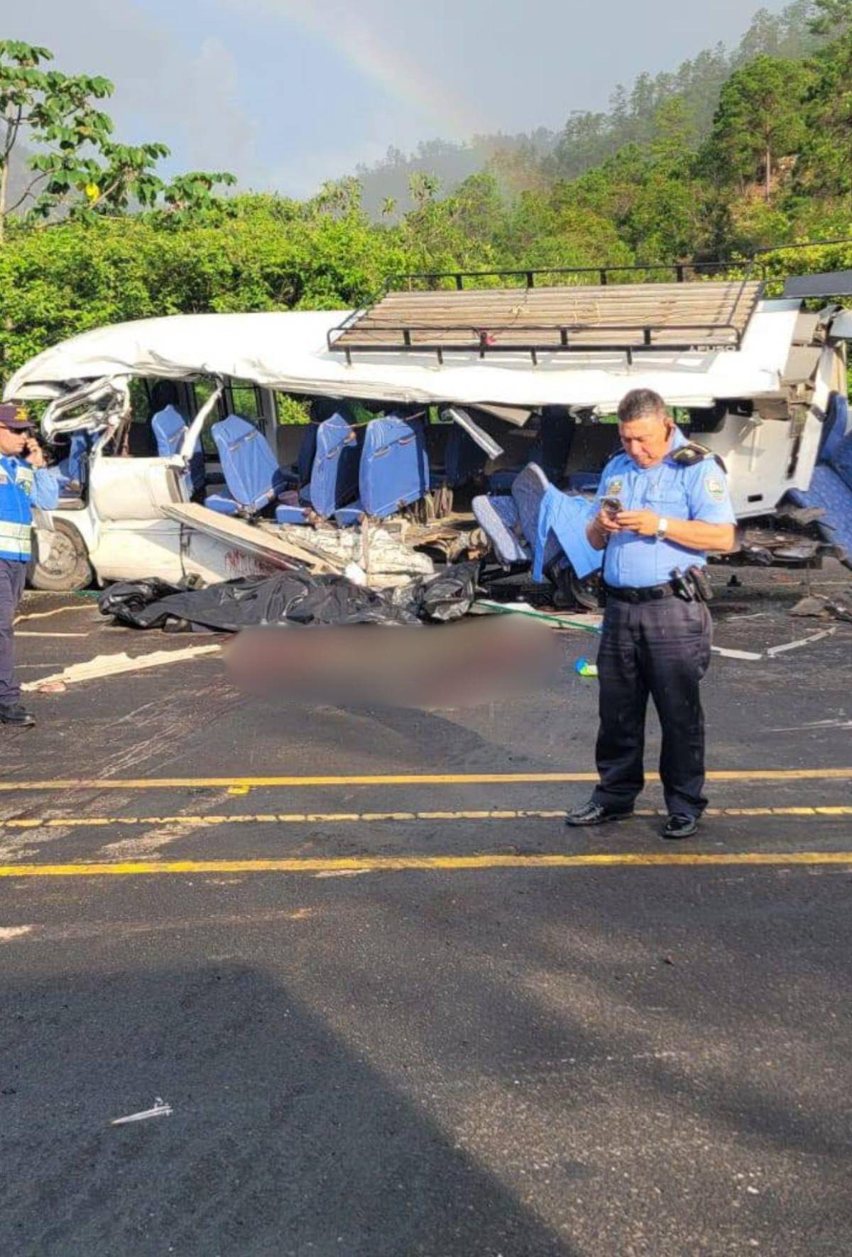 Grúa iba sin control por desperfecto mecánico: reporte de la Policía en accidente en Comayagua