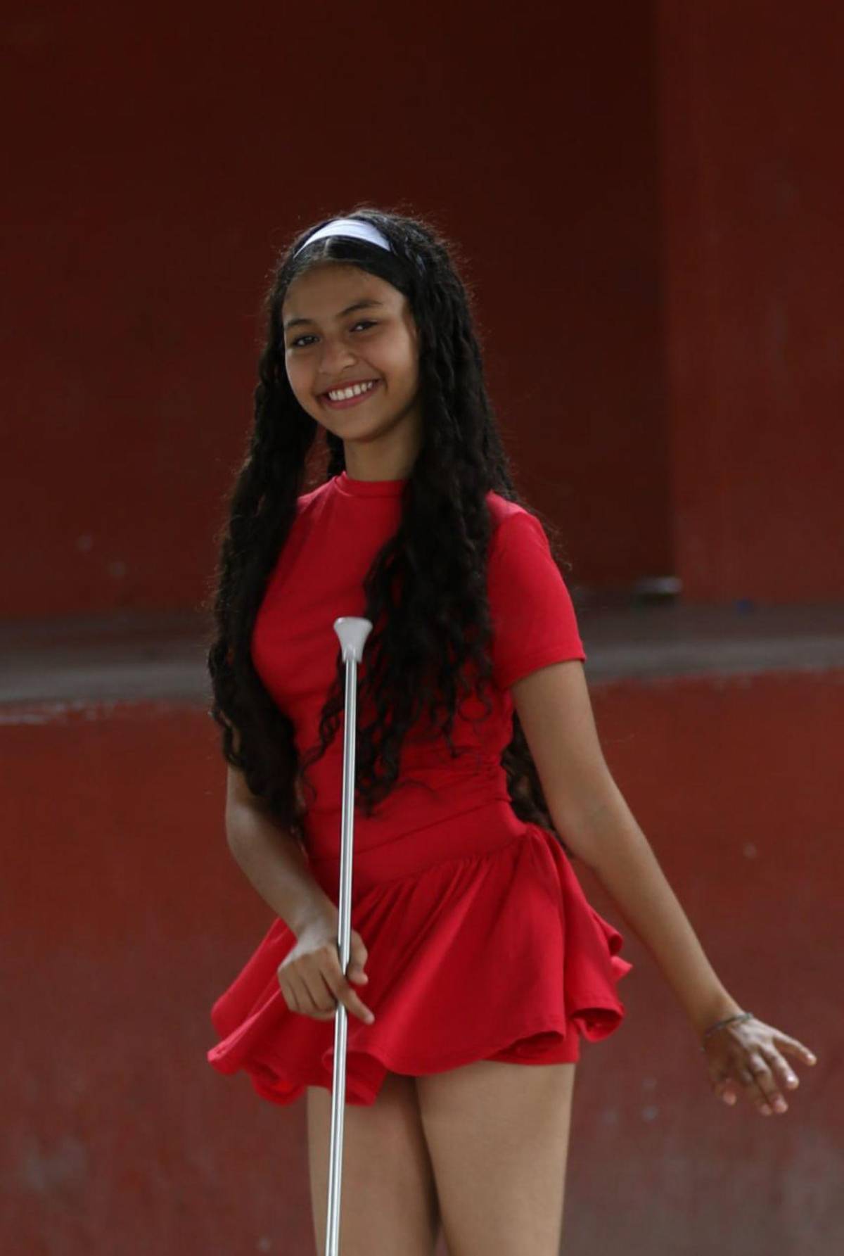 Palillonas del Saúl Zelaya Jiménez afinan su espectáculo patrio al ritmo de la punta