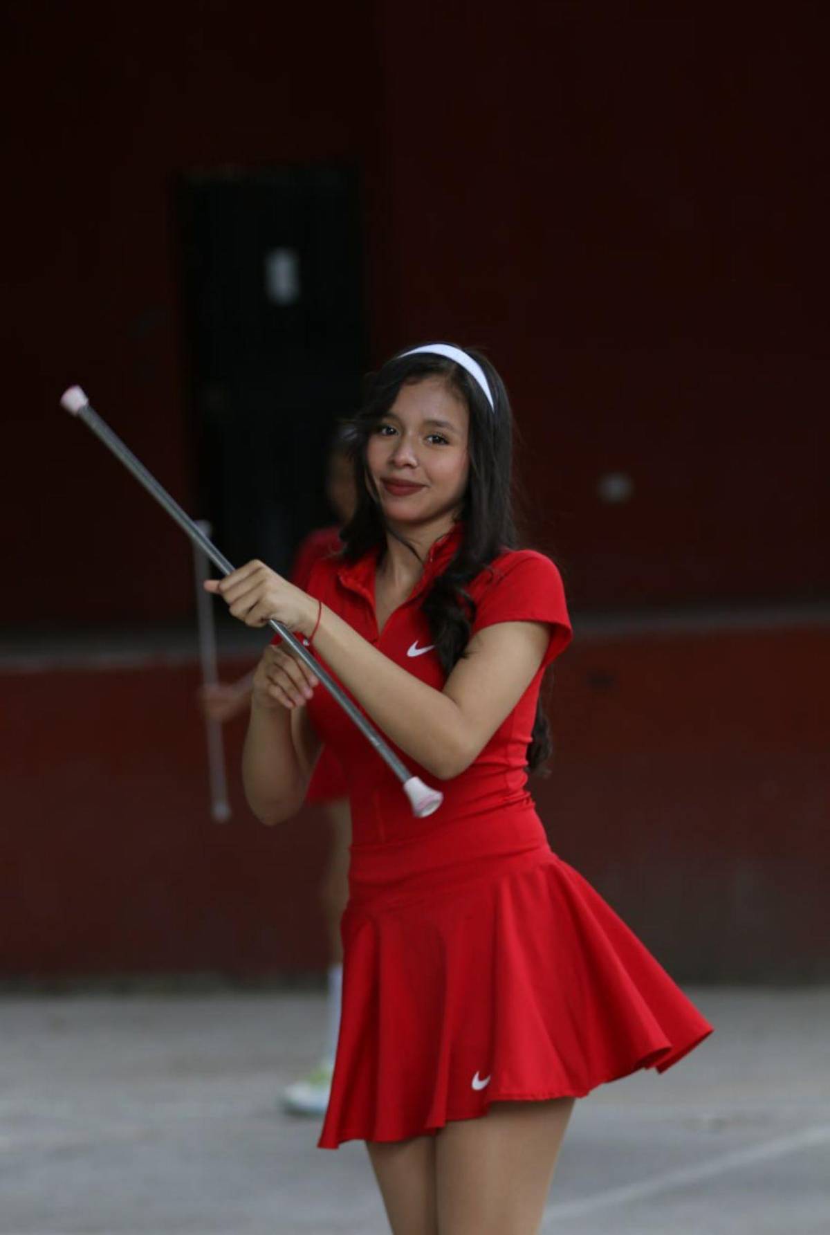 Palillonas del Saúl Zelaya Jiménez afinan su espectáculo patrio al ritmo de la punta