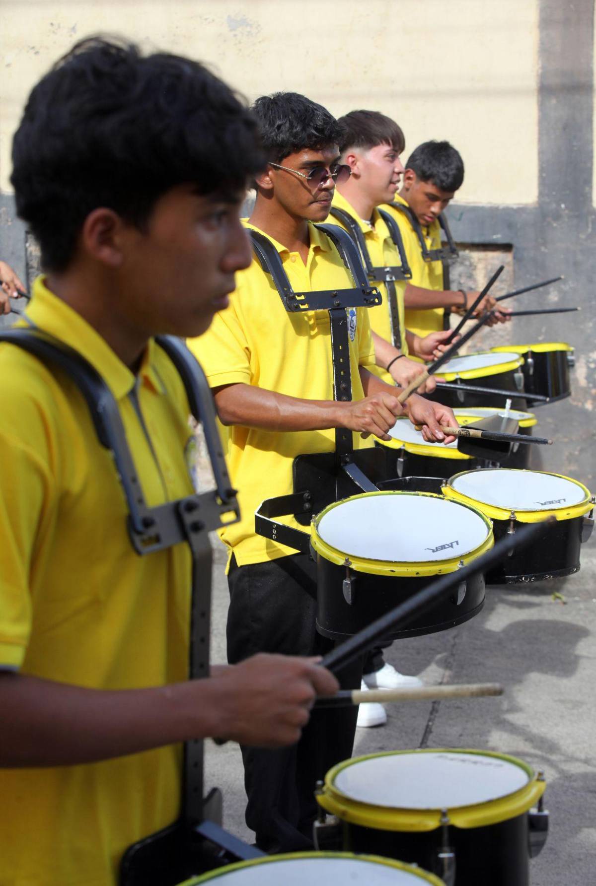 Banda marcial del Instituto San Pablo prepara un repertorio tradicional para los desfiles