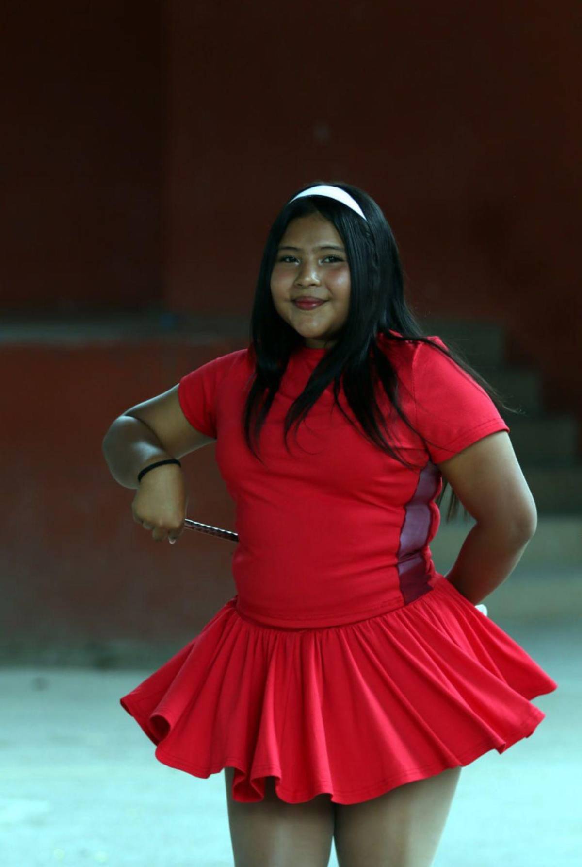 Palillonas del Saúl Zelaya Jiménez afinan su espectáculo patrio al ritmo de la punta