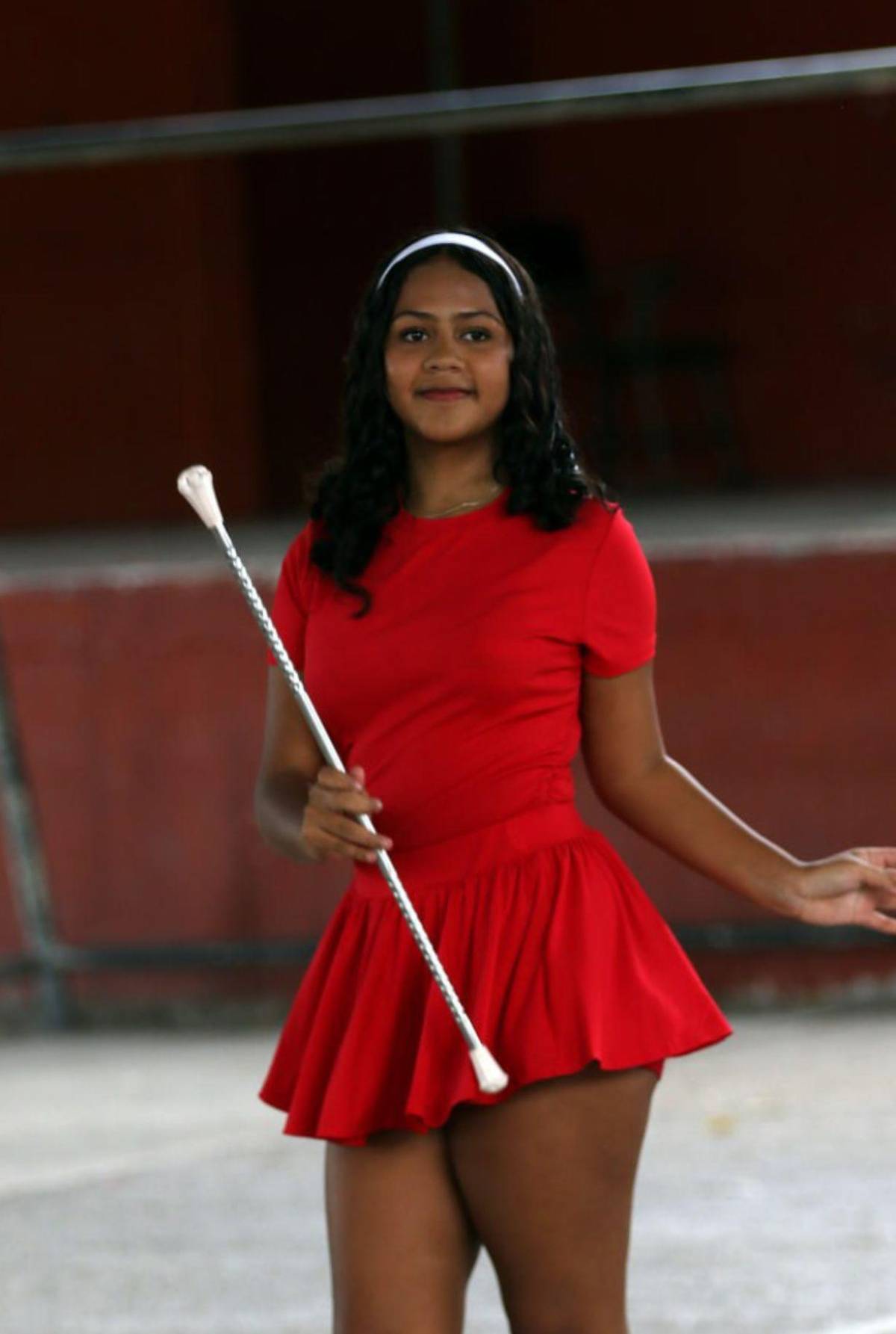 Palillonas del Saúl Zelaya Jiménez afinan su espectáculo patrio al ritmo de la punta