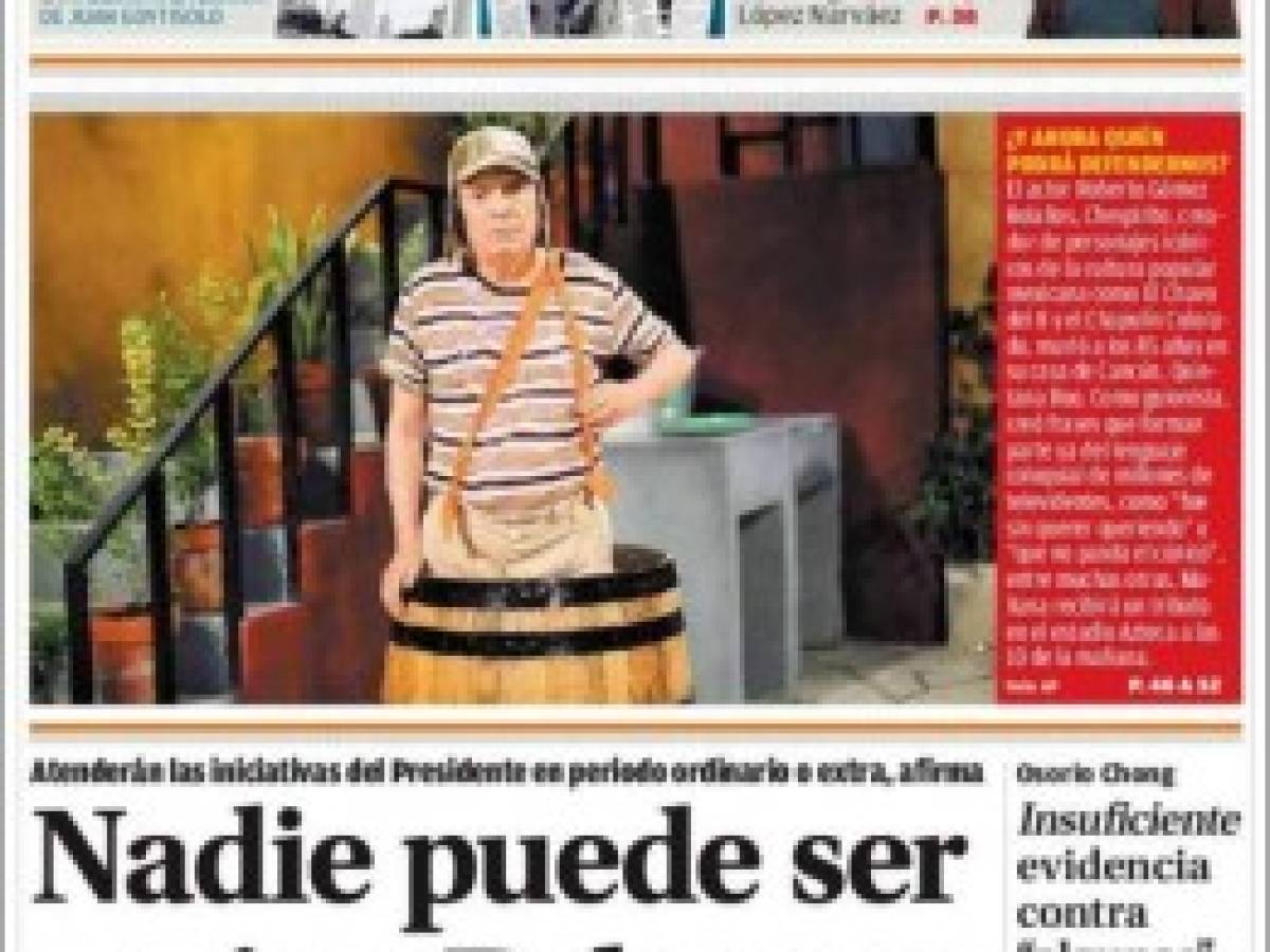 Muerte de Chespirito acaparó portadas de diarios
