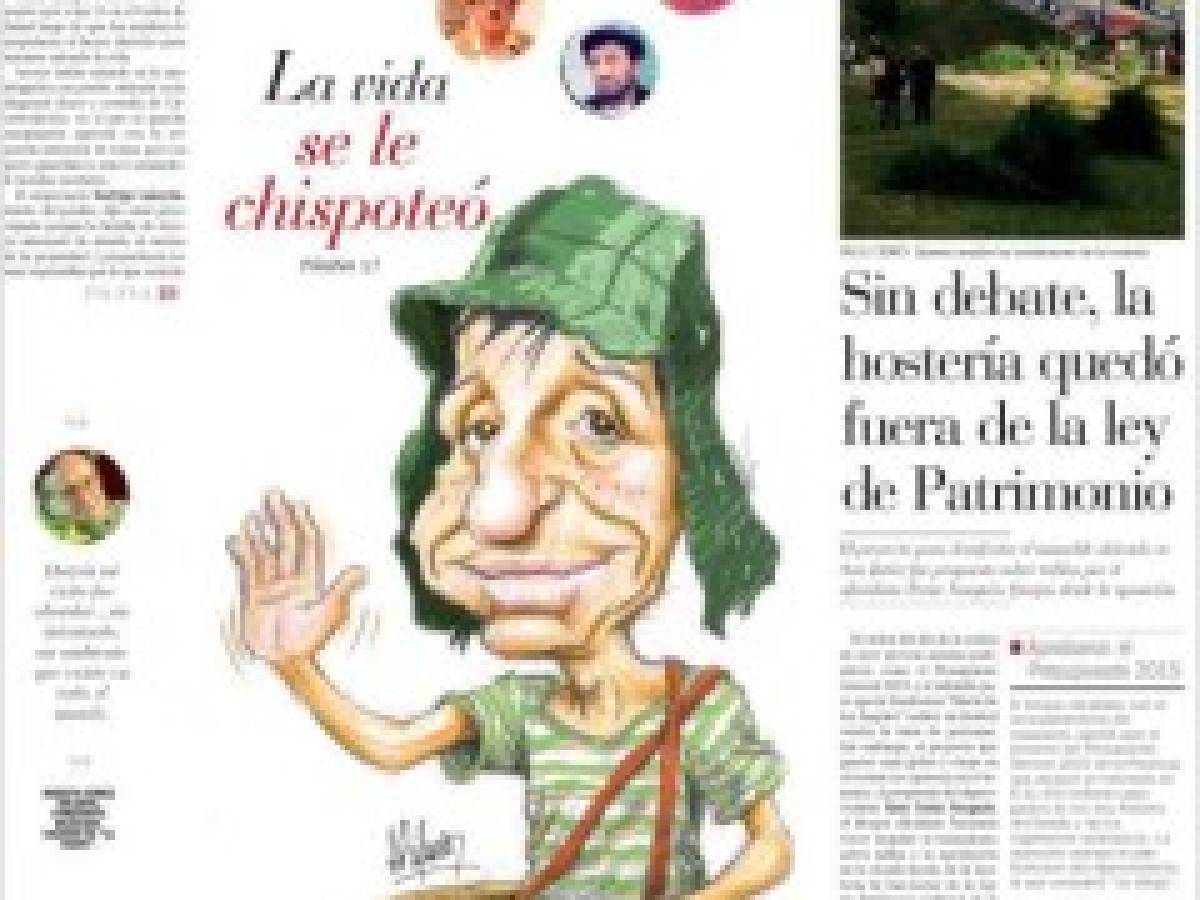 Muerte de Chespirito acaparó portadas de diarios