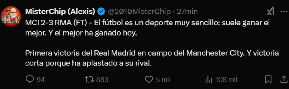 Reacción de la prensa tras la remontada del Real Madrid ante City: “También obra milagros”