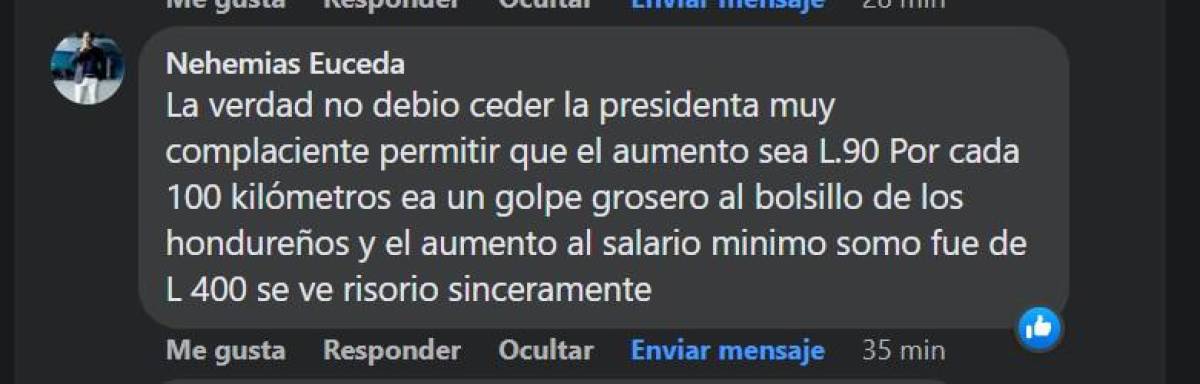 Hondureños rechazan incremento al transporte interurbano