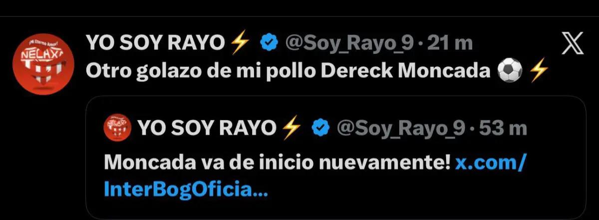 Dereck Moncada vuelve a anotar y esto dicen en Colombia y México sobre el hondureño