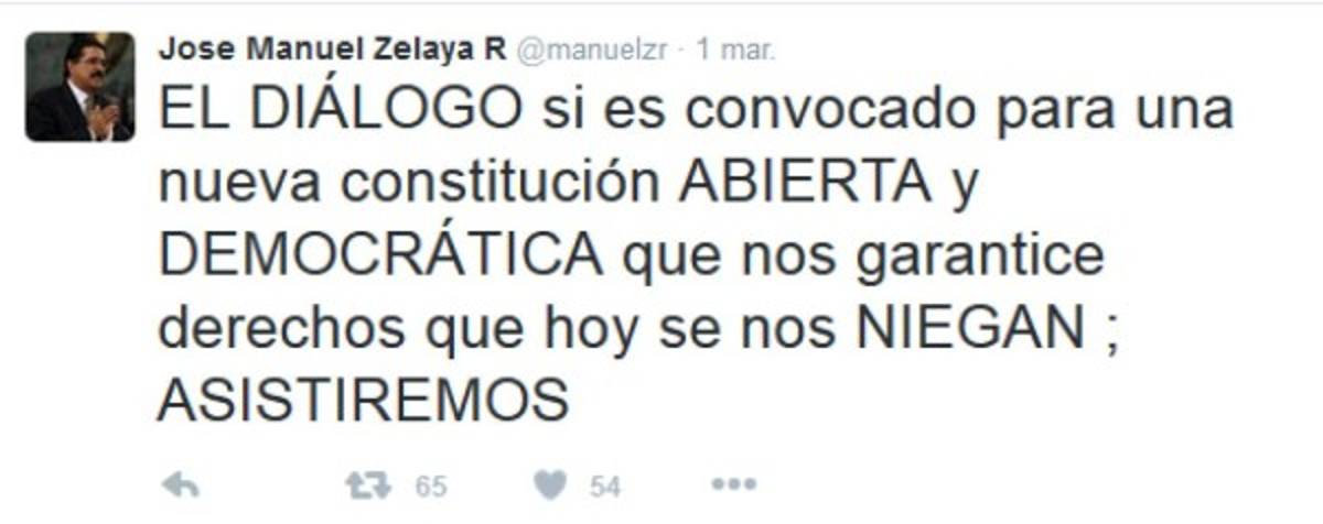 El anuncio lo hizo a través de su cuenta de twitter.