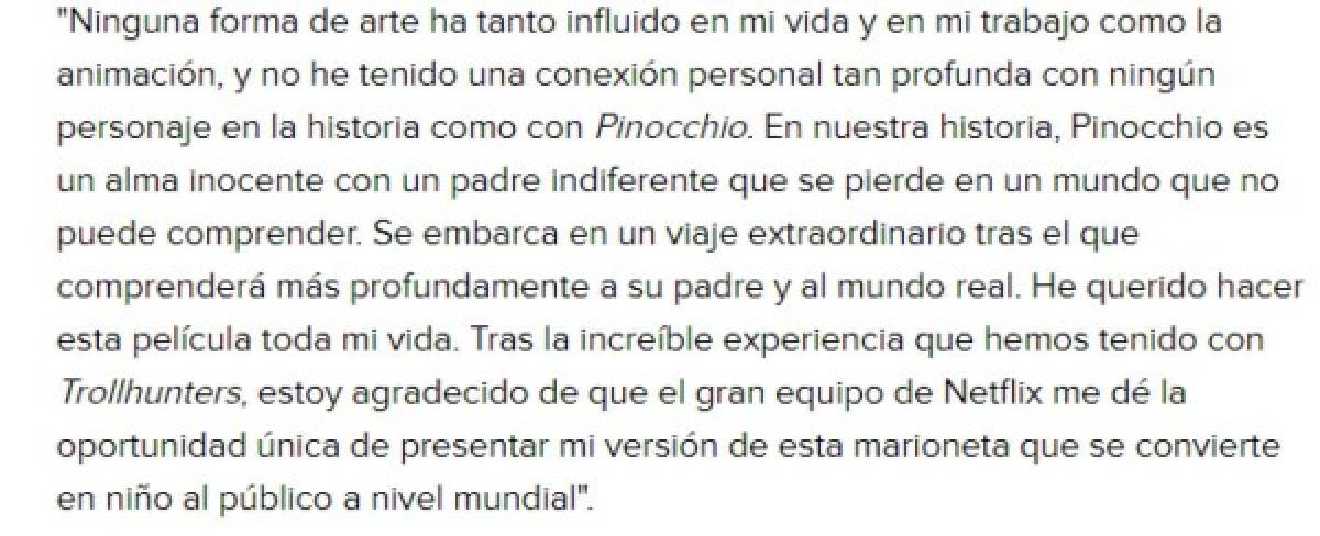 Esto es lo que Guillermo del Toro expresó ante la llegada de este nuevo proyecto.