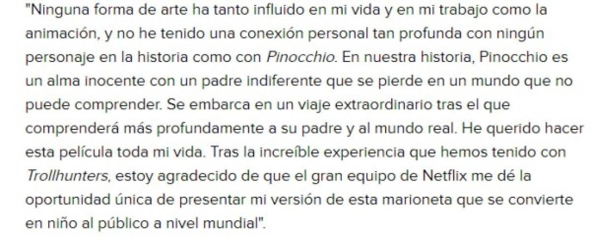 Esto es lo que Guillermo del Toro expresó ante la llegada de este nuevo proyecto.