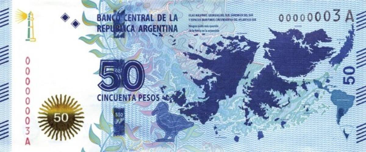 Las Malvinas en los billetes argentinos