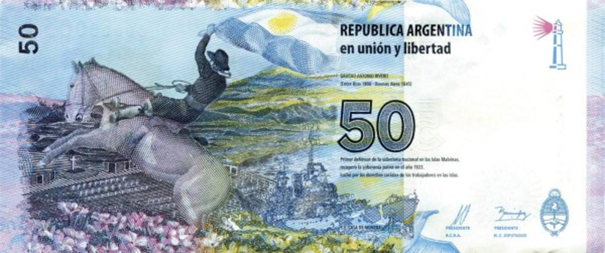Las Malvinas en los billetes argentinos