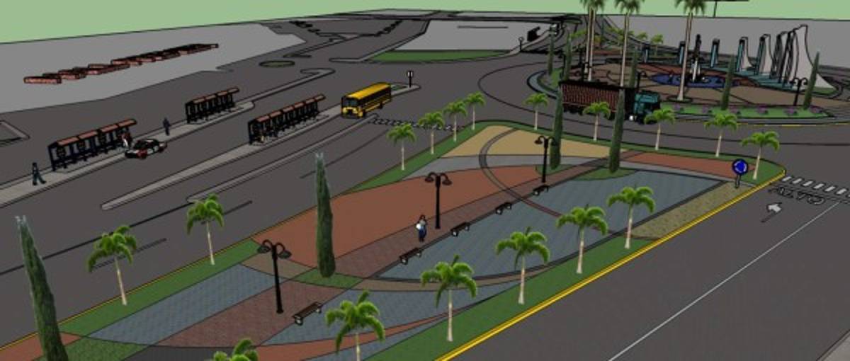 Con rotonda reorganizarán terminales de buses y taxis