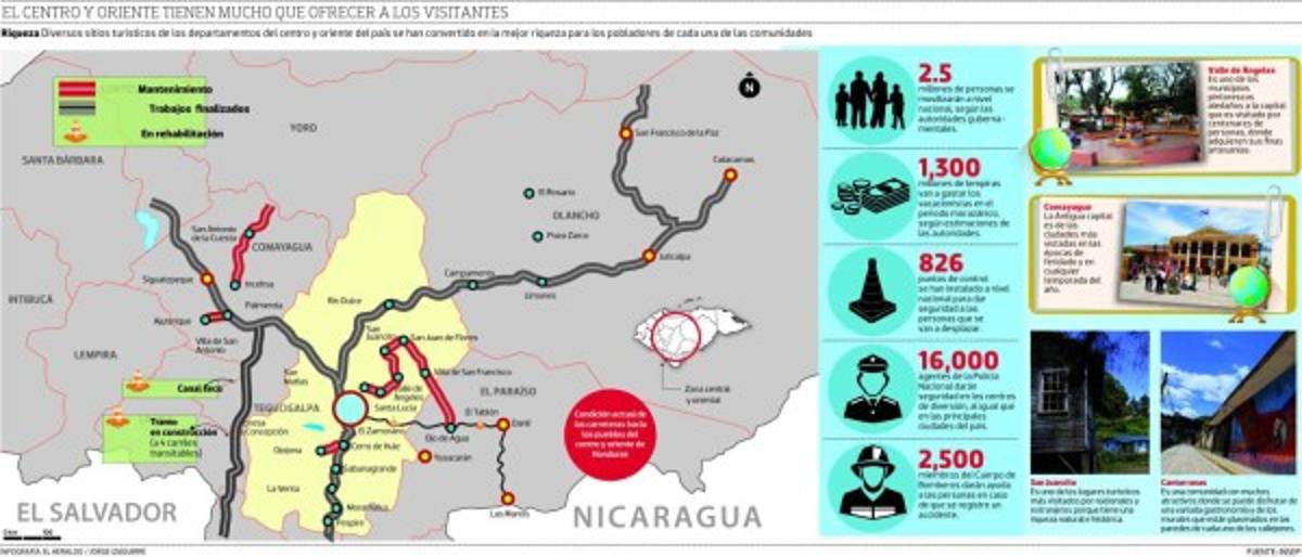 Diversión y belleza en el centro y oriente en este Feriado Morazánico