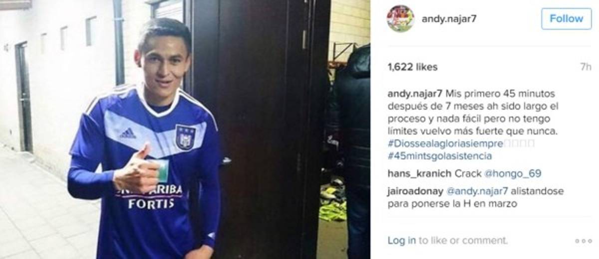 El legionario Andy Nájar está oficialmente de regreso