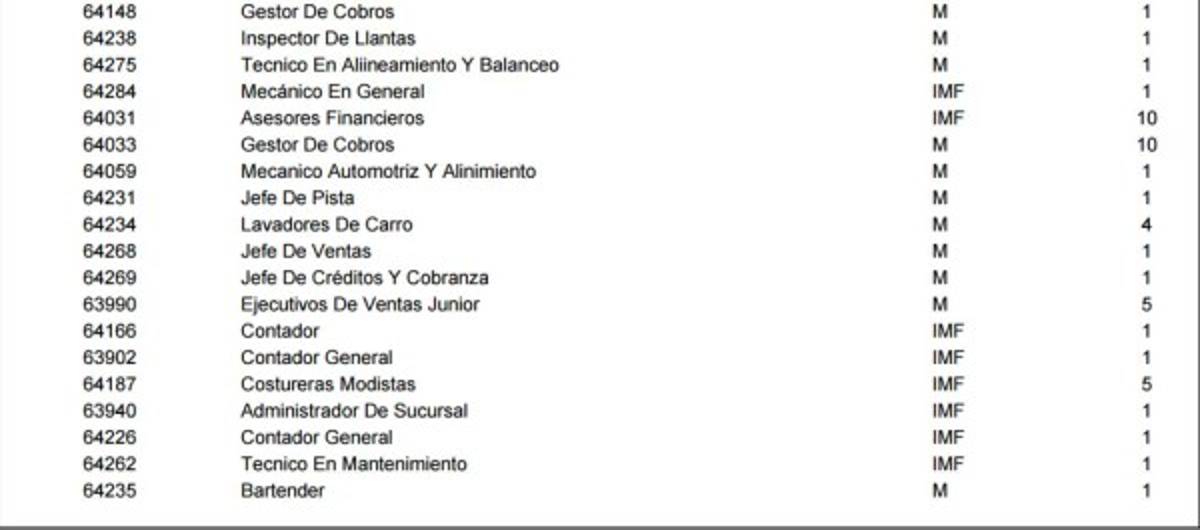 ¿En busca de trabajo? Mira las ofertas disponibles en diferentes ciudades de Honduras