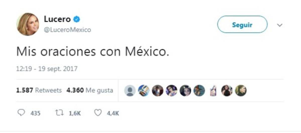 Celebridades se solidarizan con las victimas del sismo en México