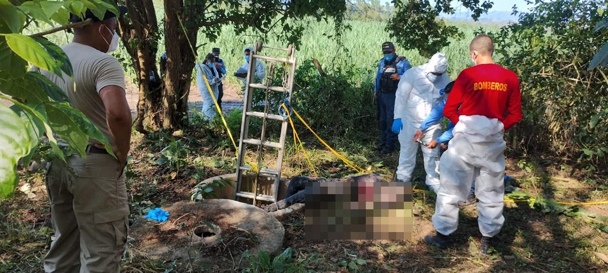 Ocultos en el fondo de un pozo, hallan cuerpos de dos personas en Quimistán
