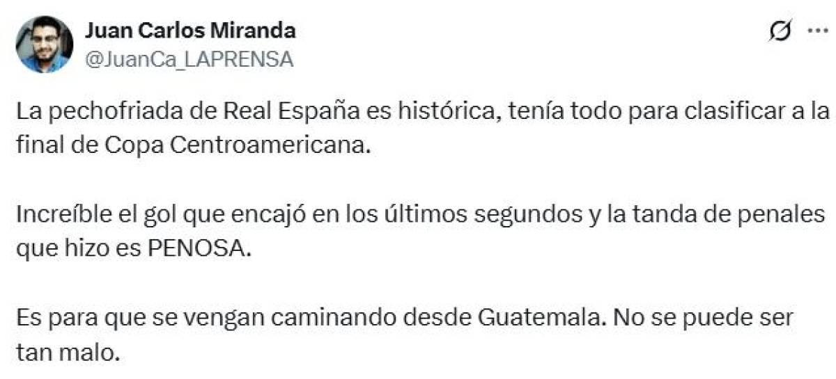 Así reaccionaron los medios y periodistas tras eliminación de Real España de Copa Centroamericana
