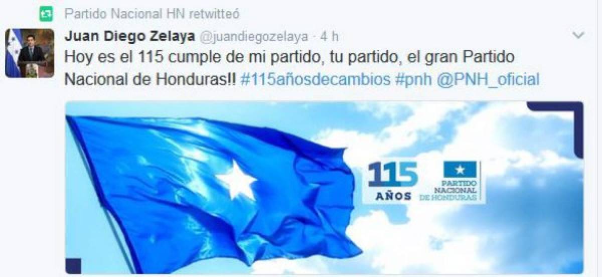 En redes sociales nacionalistas celebraron el aniversario (Foto: El Heraldo Honduras/ Noticias de Honduras)