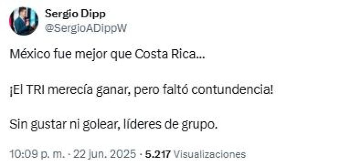 Lástima: Faitelson y prensa mexicana reaccionan tras amargo empate ante Costa Rica Lástima: Faitelson y prensa mexicana reaccionan tras amargo empate ante Costa Rica