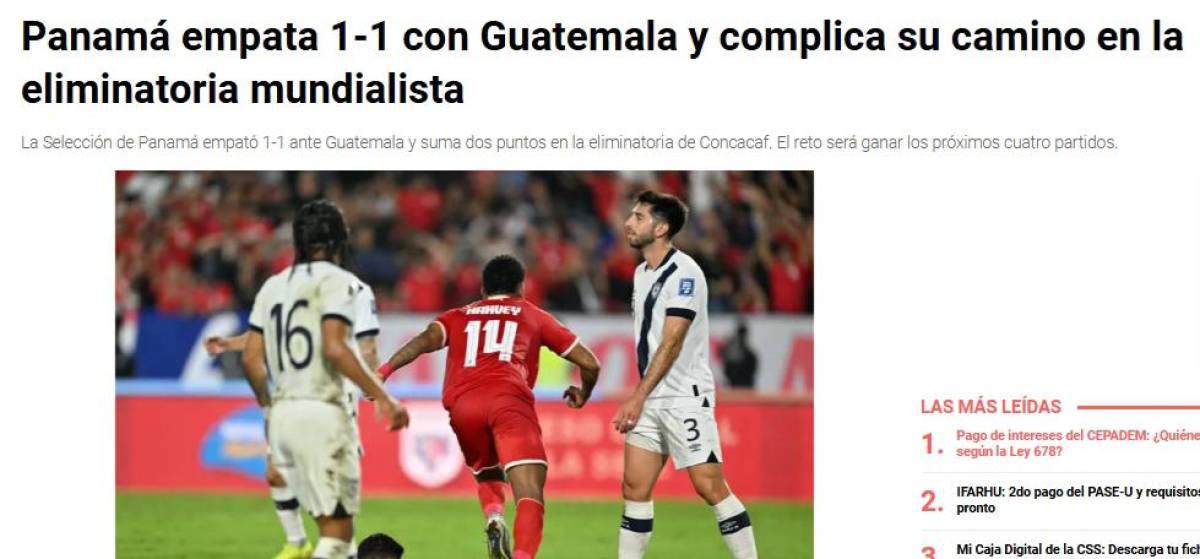 Prensa de Panamá reacciona molesta, críticas a Said Martínez y lo que dicen de Guatemala