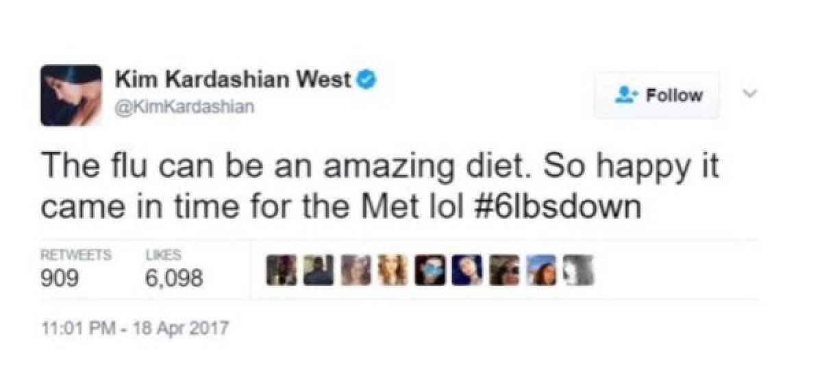 Kardashian tuvo que borrar el mensaje tras las criticas en su contra.