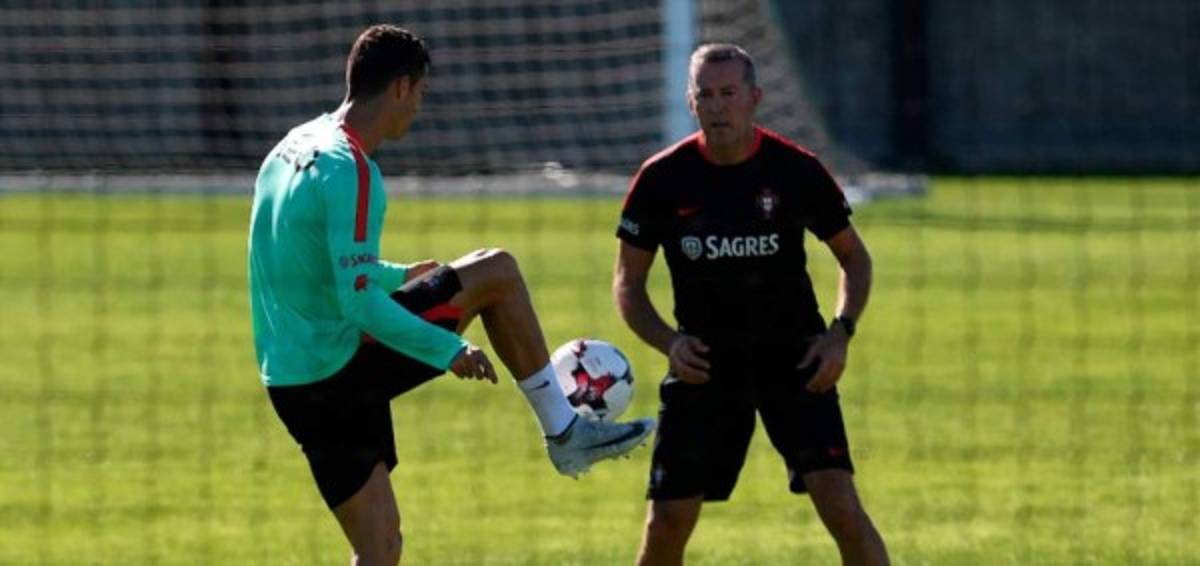 Cristiano Ronaldo se entrena en solitario   