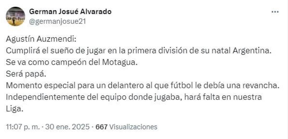 Lo que dicen periodistas y medios argentinos tras fichaje de Agustín Auzmendi por Godoy Cruz