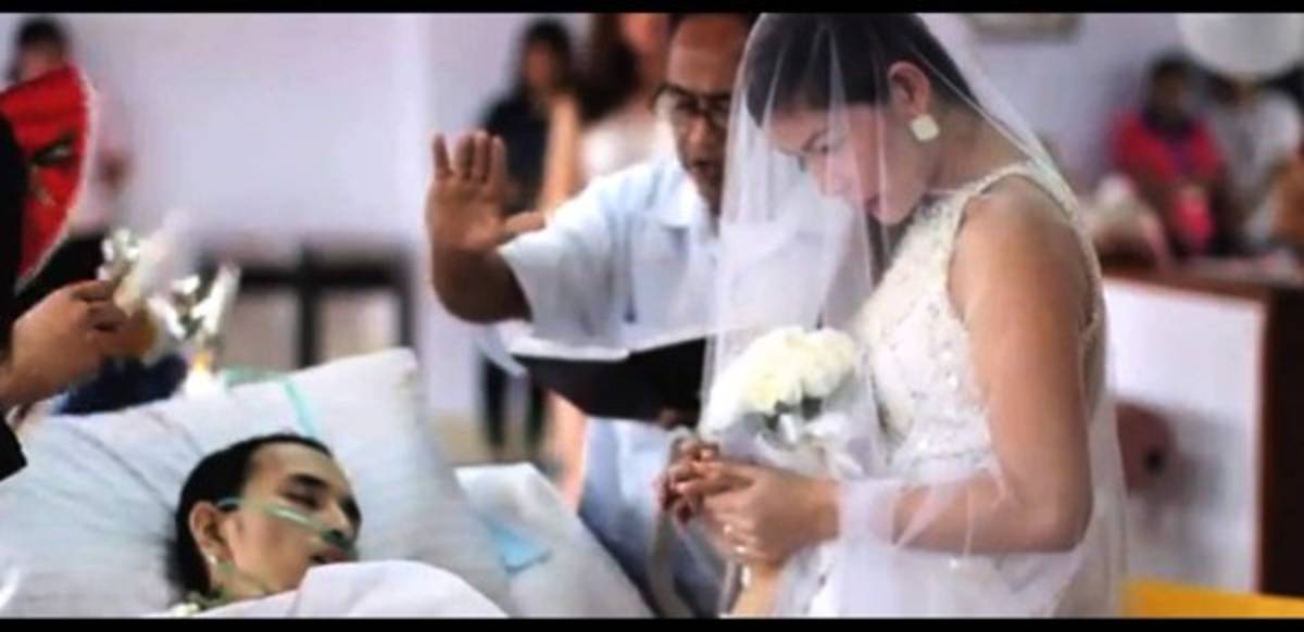 Joven con cáncer muere 10 horas después de casarse ﻿