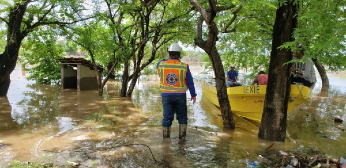 EN FOTOS: Estragos en Valle por desbordamiento del río Goascorán