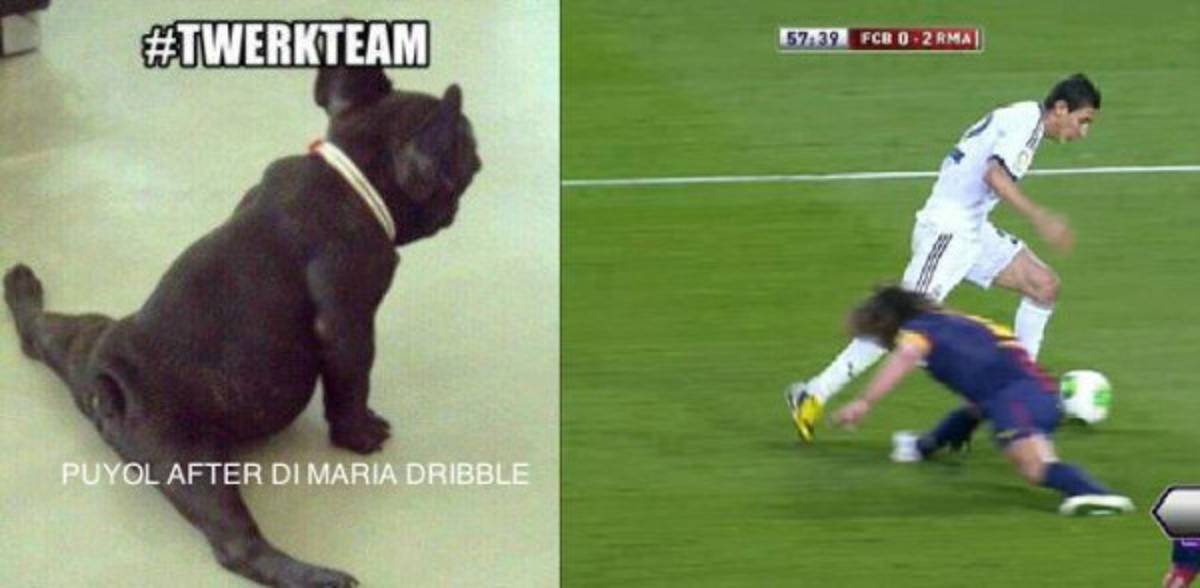 La cadera de Puyol, sus burlas son un tema viral