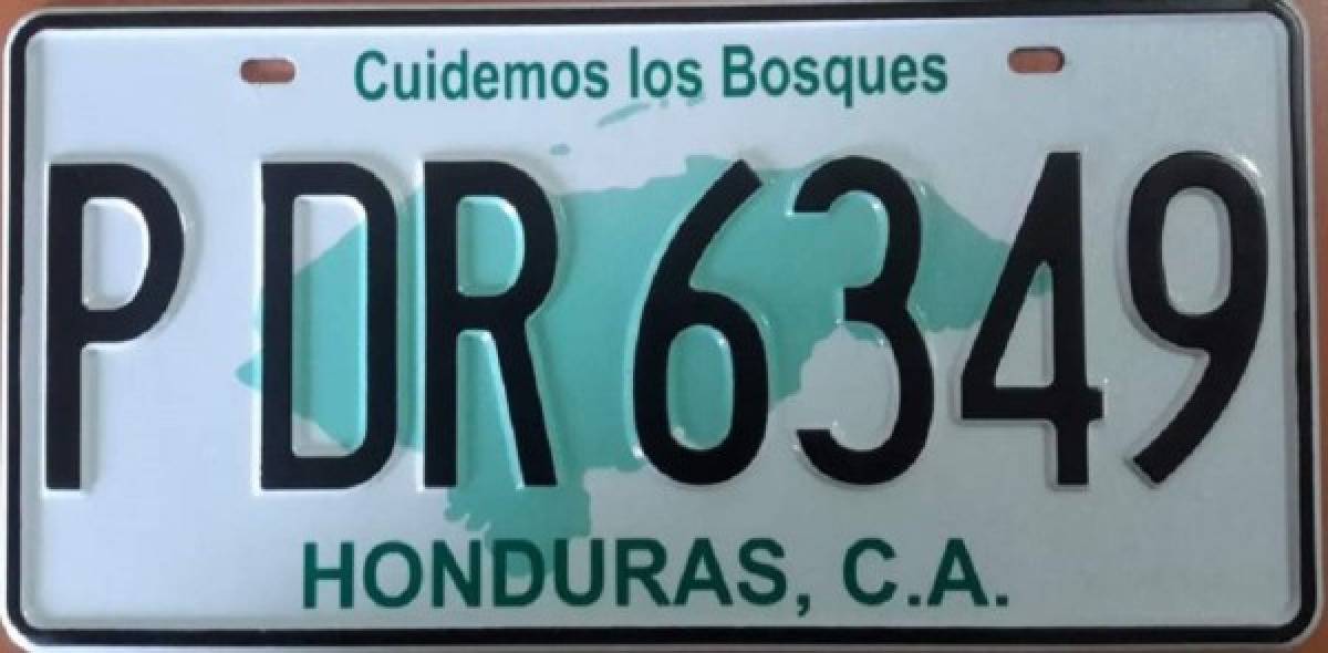 Honduras es el país de la región que marca la diferencia con frase en sus placas vehiculares