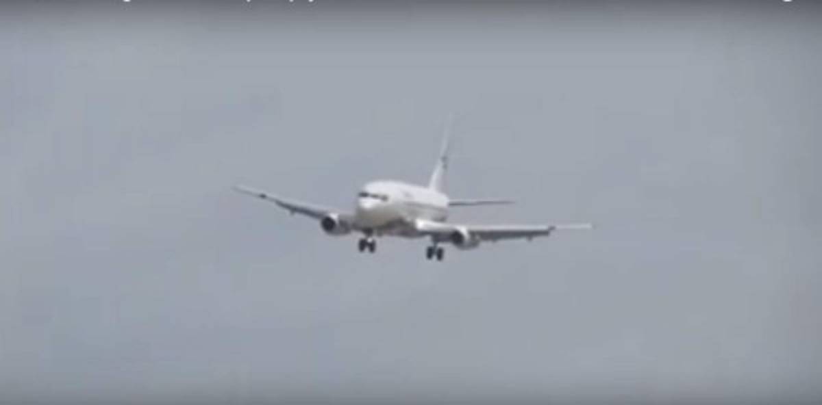 Se viraliza video del aterrizaje de un avión en el aeropuerto Toncontín