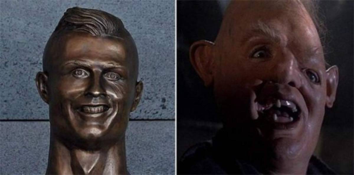 Los crueles memes sobre Cristiano Ronaldo por el busto develado en el aeropuerto de Madeira