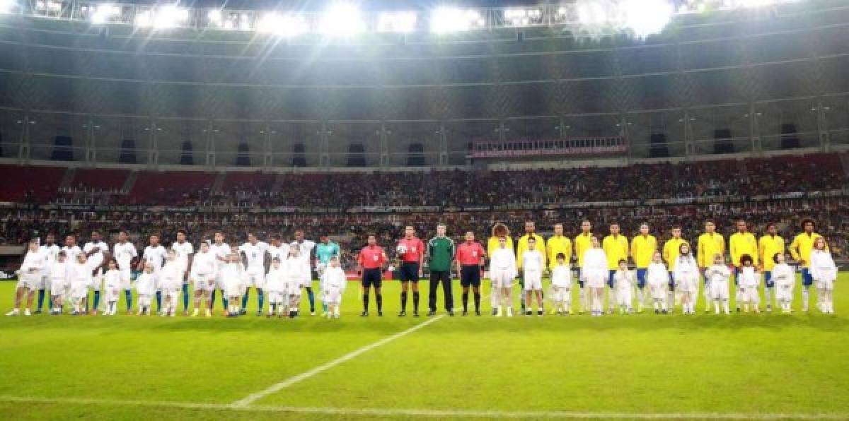 La Selección de Honduras se plantó muy bien en el estadio Beira Rio ante Brasil.
